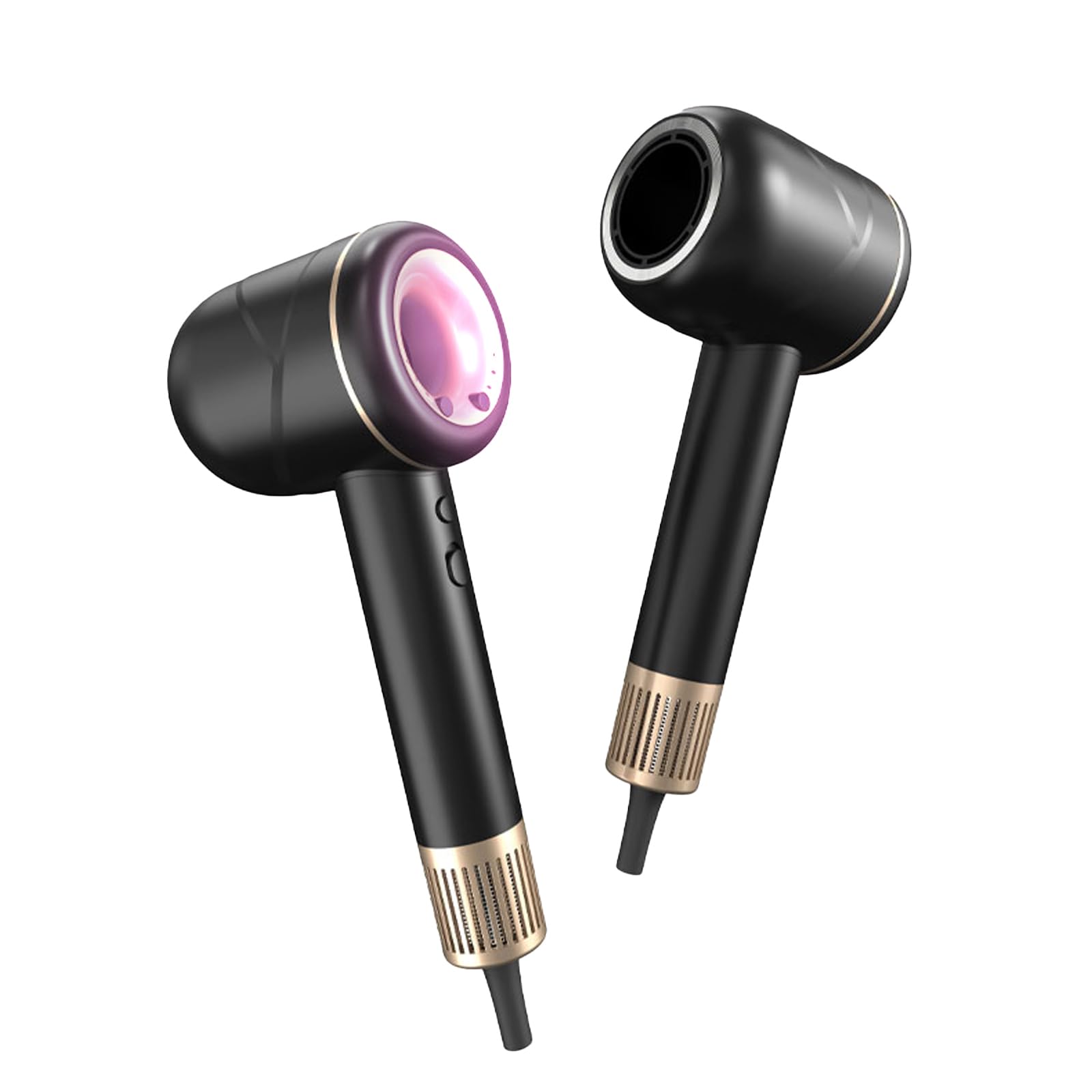 Intelligenter Haartrockner Ionen Air Essence MistralBlow iQ Ionic Gold&Black, Föhn mit diffusor, Haarföhn, Hair Dryer, Funktionen für schnelles und geräuscharmes Styling