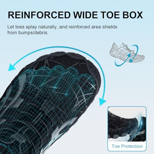 Image of ELETON Barefoot Shoes Women Men Footwear, Wide Toe Box Hiking Zero Drop Non-Slip Quick-Dry River Boat Pool Beach Water Shoes, Lightweight Swimming Running Walking Sneakers Unisex