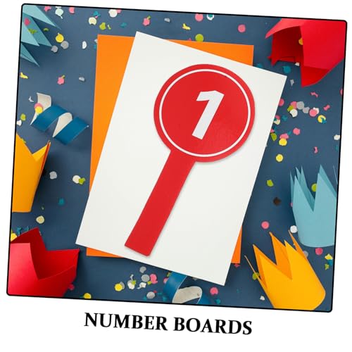10 Piezas Tablas de Números en Espuma Roja con Agarre Cómodo miniatura 3
