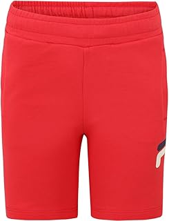 Lobez Logo Sweat Shorts Pantalones Cortos, Color Rojo, 122-128 Unisex niños