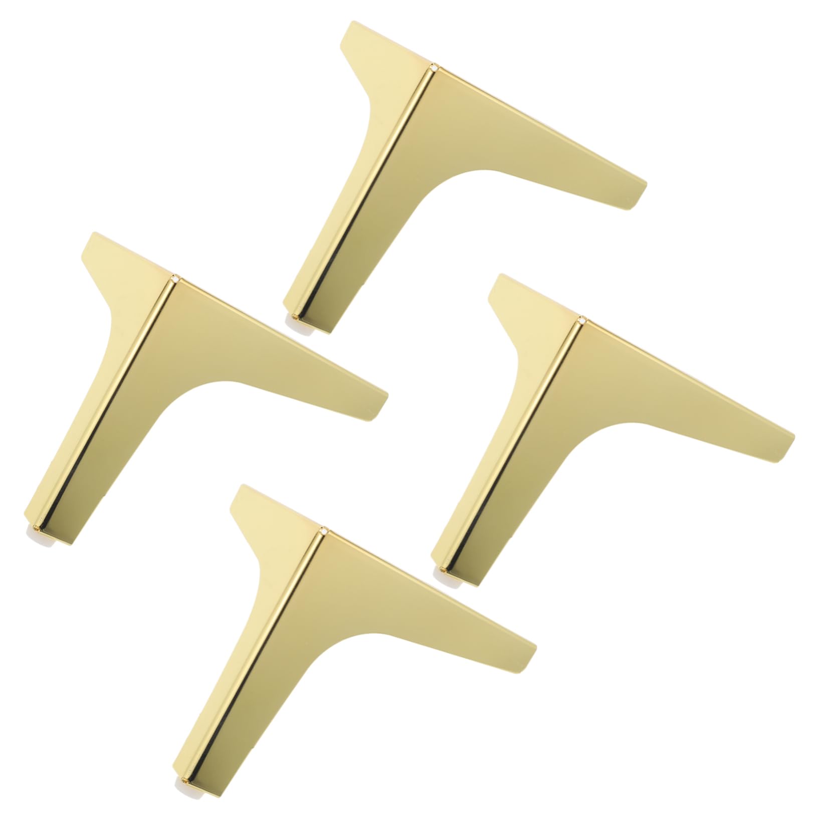 Pieds de meuble en métal BESTonZON triangle lot de 4 pour rehausser canapé