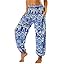 Pantaloni Harem Estivi Stile Boho - Vita Alta, Tasconi, Leggeri, Perfetti Per Yoga E Spiaggia