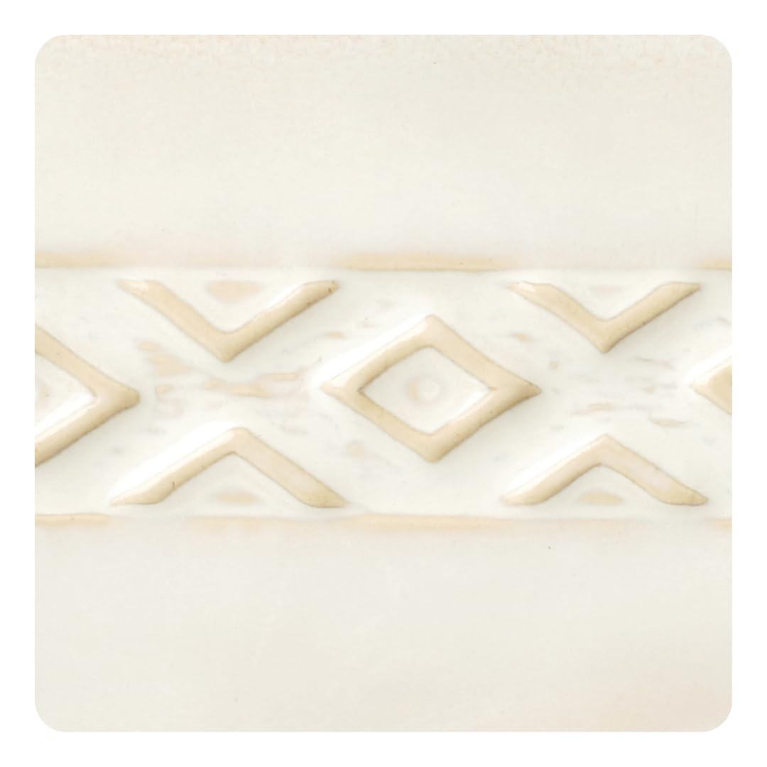 AMACO Potter's Choice PC-17 Honey Flux Cream High Fire Glaze Pint, 16 oz. (473 mL), Layerable Mid-High Fire Cone 5-6 "PC" Glaze for Bisque