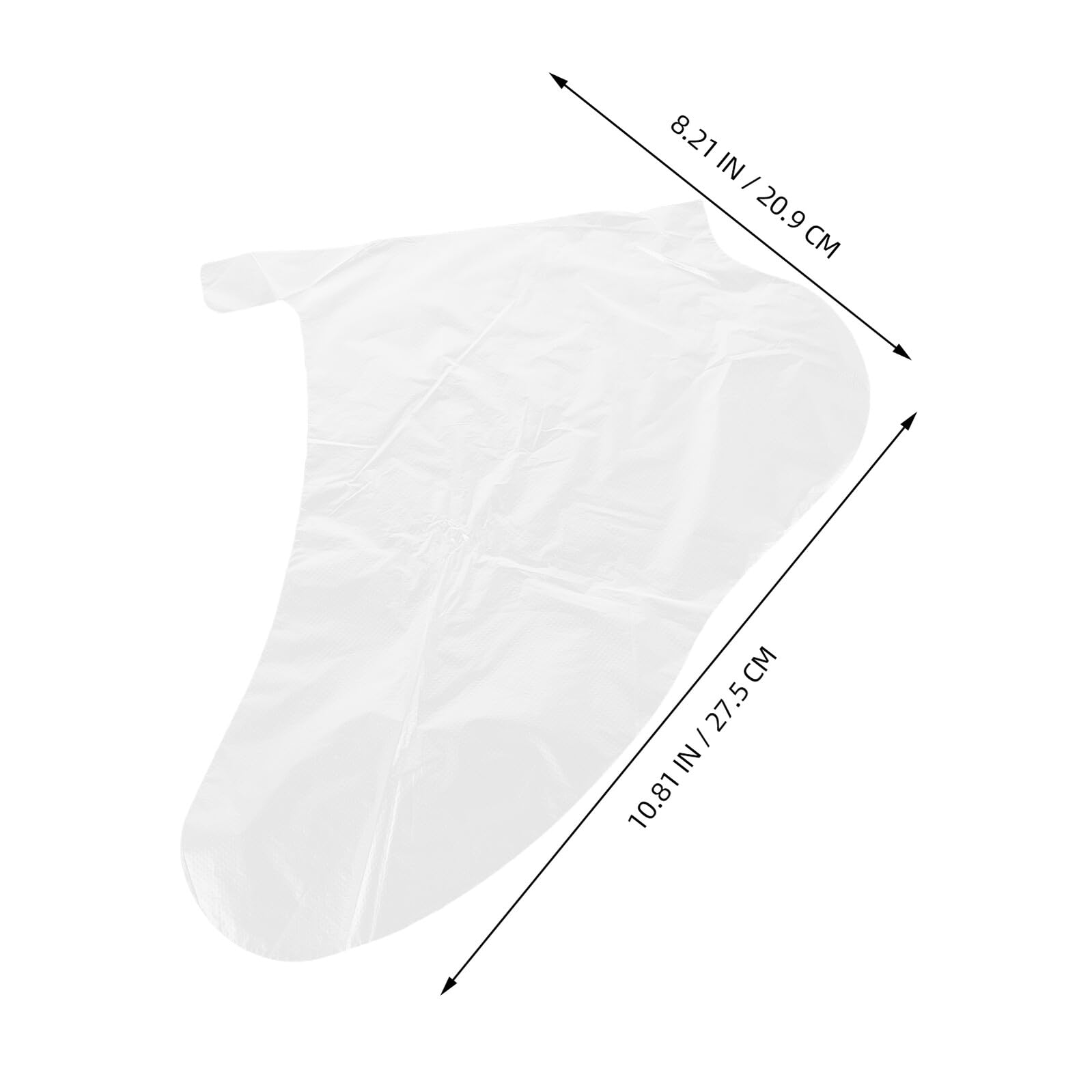 Gatuida Cubierta de Mascarilla para Pies Desechable de PE, Bolsa Larga Transparente Resistente al Olor para Tratamientos Hidratantes y Prueba de Calzado, Paquete de 1000 Unidades
