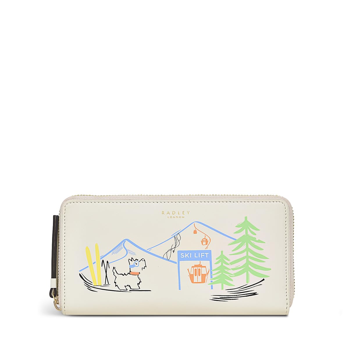 RADLEYLondon Apres Large Zip Around Purse for Women, in Light Blue Smooth Leather