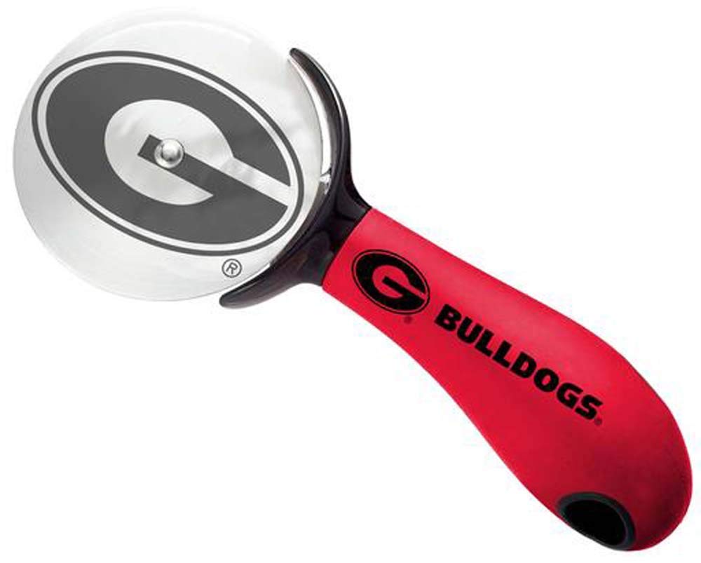 sportsvault NCAA Pizza Cutter, Georgia Bulldogs, 7.9" x 3.1", Team Colors