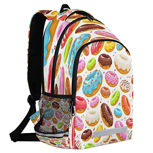 Sac à dos enfants donuts noir avec sangle pectorale ergonomique