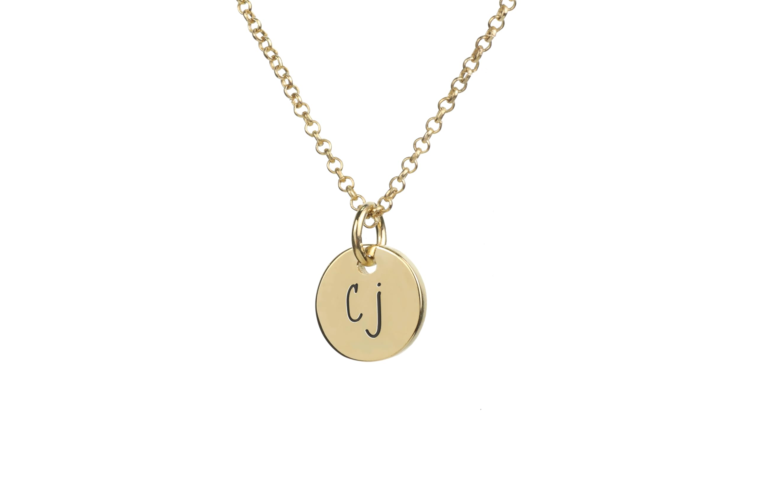 Collier de lettres gravées, pendentif initiale à porter au quotidien ou en soirée