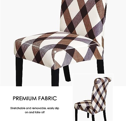 AAZEEM Dining Room Chair Covers Stretch Parsons Chair Slipcovers for Dining Room Chair |Elastic Chair Cover |Stretchable Dining Chair Cover |Removable |Washable|Set of 8 |