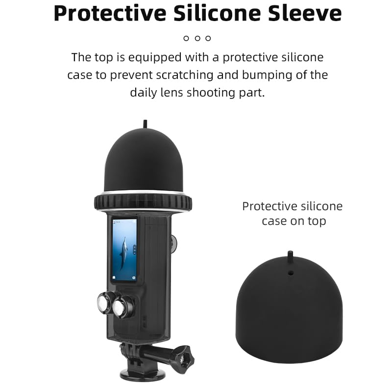 Coyktonty Waterproof case/Dive Case for DJI Osmo Pocket 3,with mounting Adapter and Anti-Fog Inserts,Waterproof Depth 40M