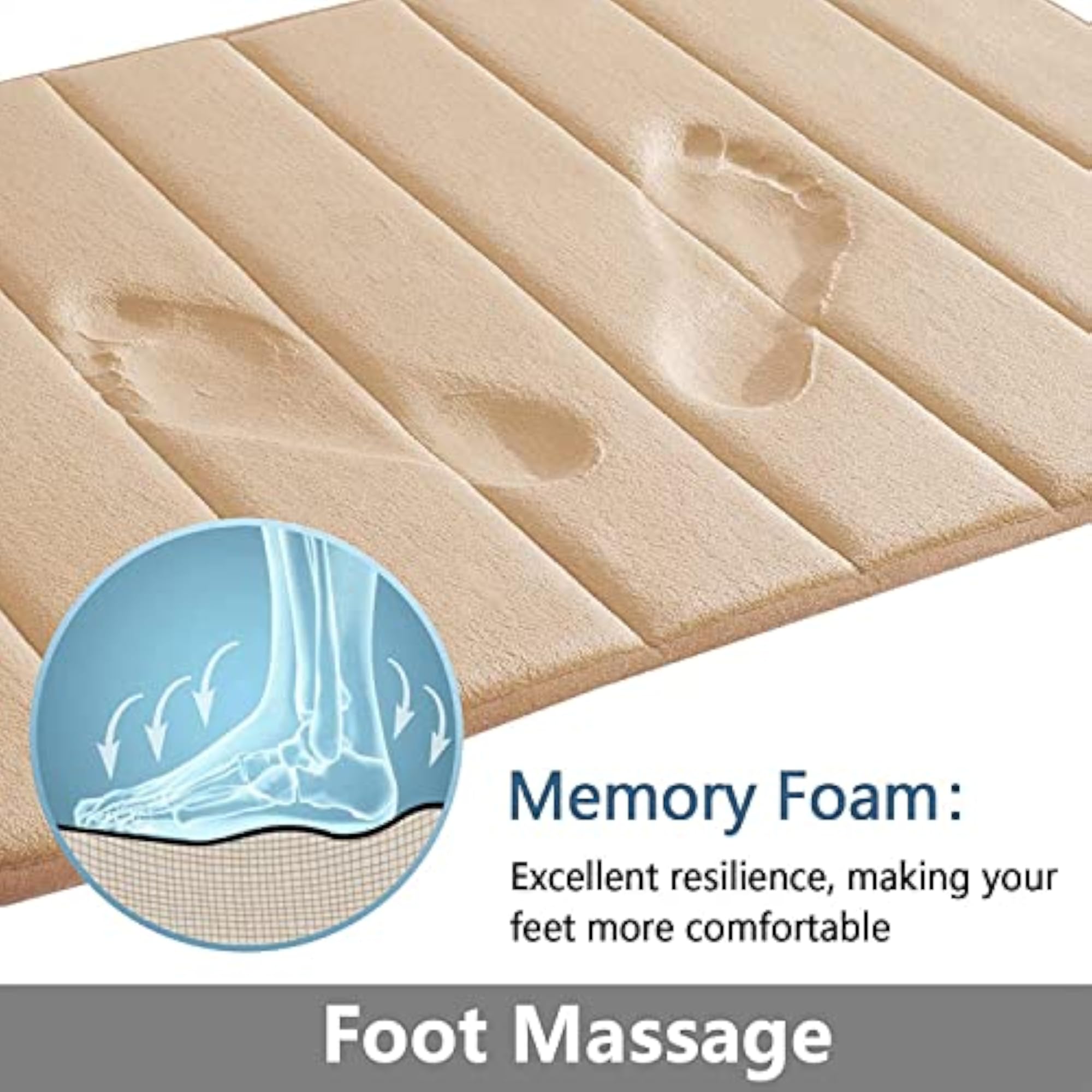 Anti Skid Bathroom Mat, Quick Dry, Non Slip