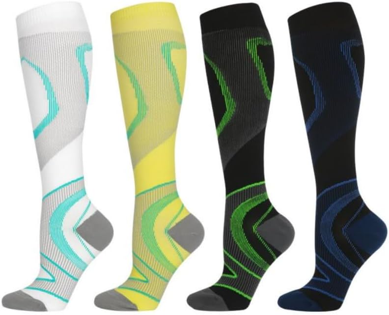 6 pares de calcetines de compresión (20-30 mmHg) para hombres y mujeres - Los mejores calcetines