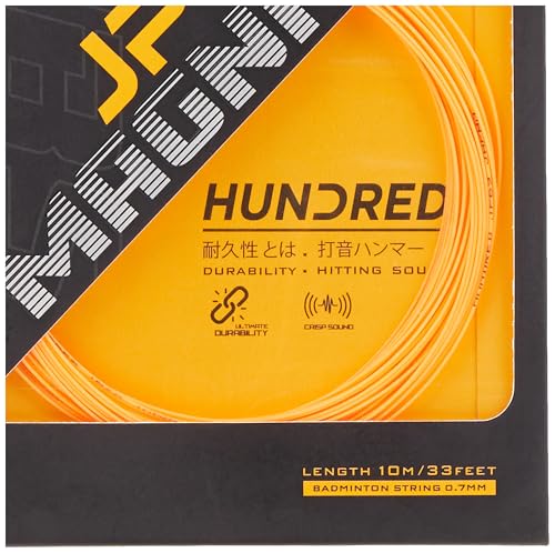 Image of Hundred JP 70 Magnite Badminton String | 0.70 mm High Repulsion & Control | Superior Tension Hold & Shock Absorption | Crisp Hitting Sound