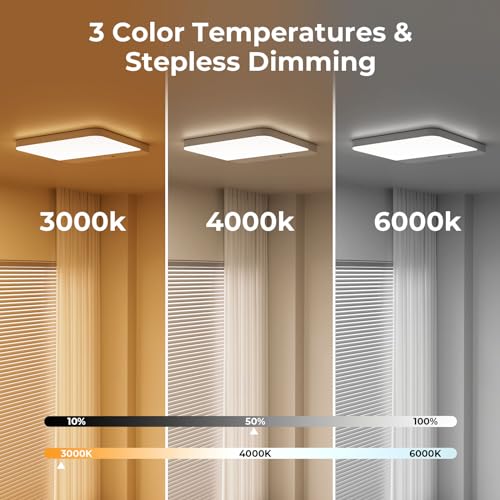 FULEN LED Ceiling Light Motion Sensor, Cordless Bathroom Ceiling Lamp Battery Operated, Rechargeable Magnetic Mount Shower Light for Bath,Porch,Stairs,Garage, 3 Color Temperatures, Remote Control - Cosy Home Interiors FULEN LED Ceiling Light Motion Sensor, Cordless Bathroom Ceiling Lamp Battery Operated, Rechargeable Magnetic Mount Shower Light for Bath,Porch,Stairs,Garage, 3 Color Temperatures, Remote Control - Image 6