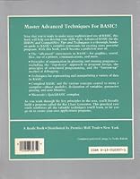 Advanced Basic for the IBM PC and Compatibles Tips and Techniques 0130103071 Book Cover