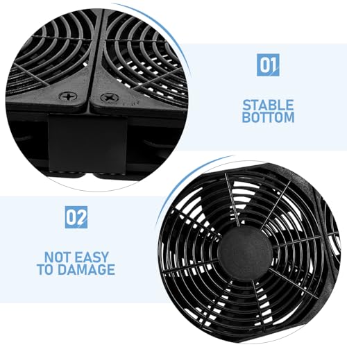 Ventilateur USB double pour PC et routeur UKCOCO ultra-mince - 6