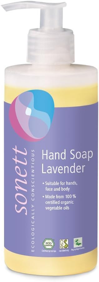 SONETT ECOLOGICALLY CONSCIENTIOUS Organic Citrus, Lavender, Sensitive, Calendula, Rose and Foam Hand Soap, 6 Count