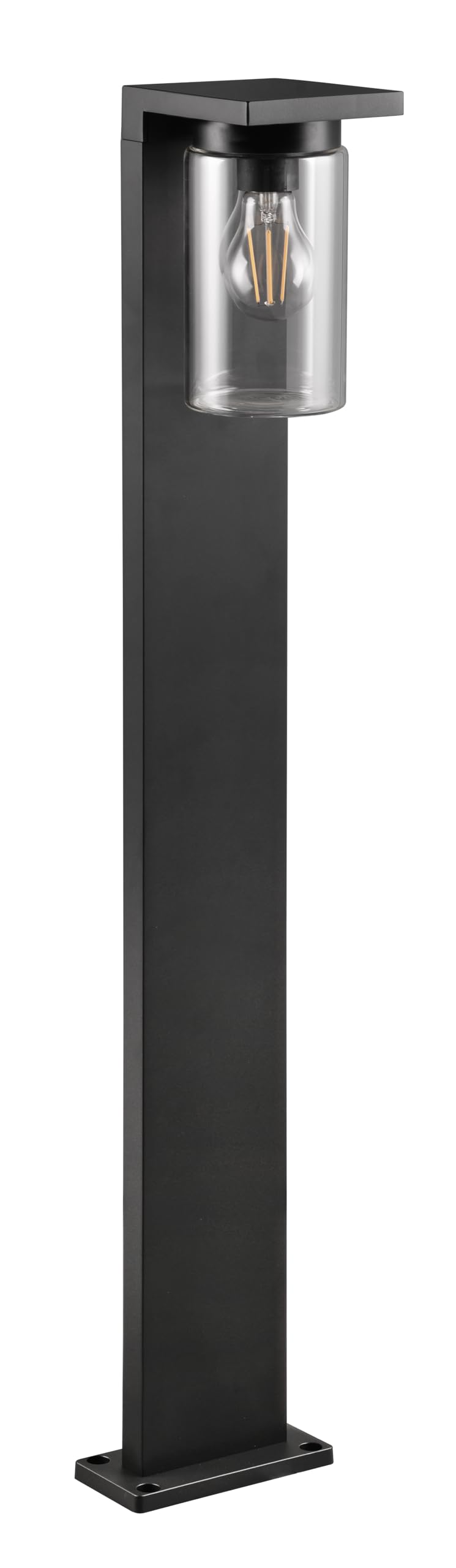 Trio Leuchten Oświetlenie ścieżki zewnętrznej ARDILA 411660132, antracyt aluminium odlewane ciśnieniowo, przezroczyste szkło, z wyjątkiem 1x E27, czujnik zmierzchowy