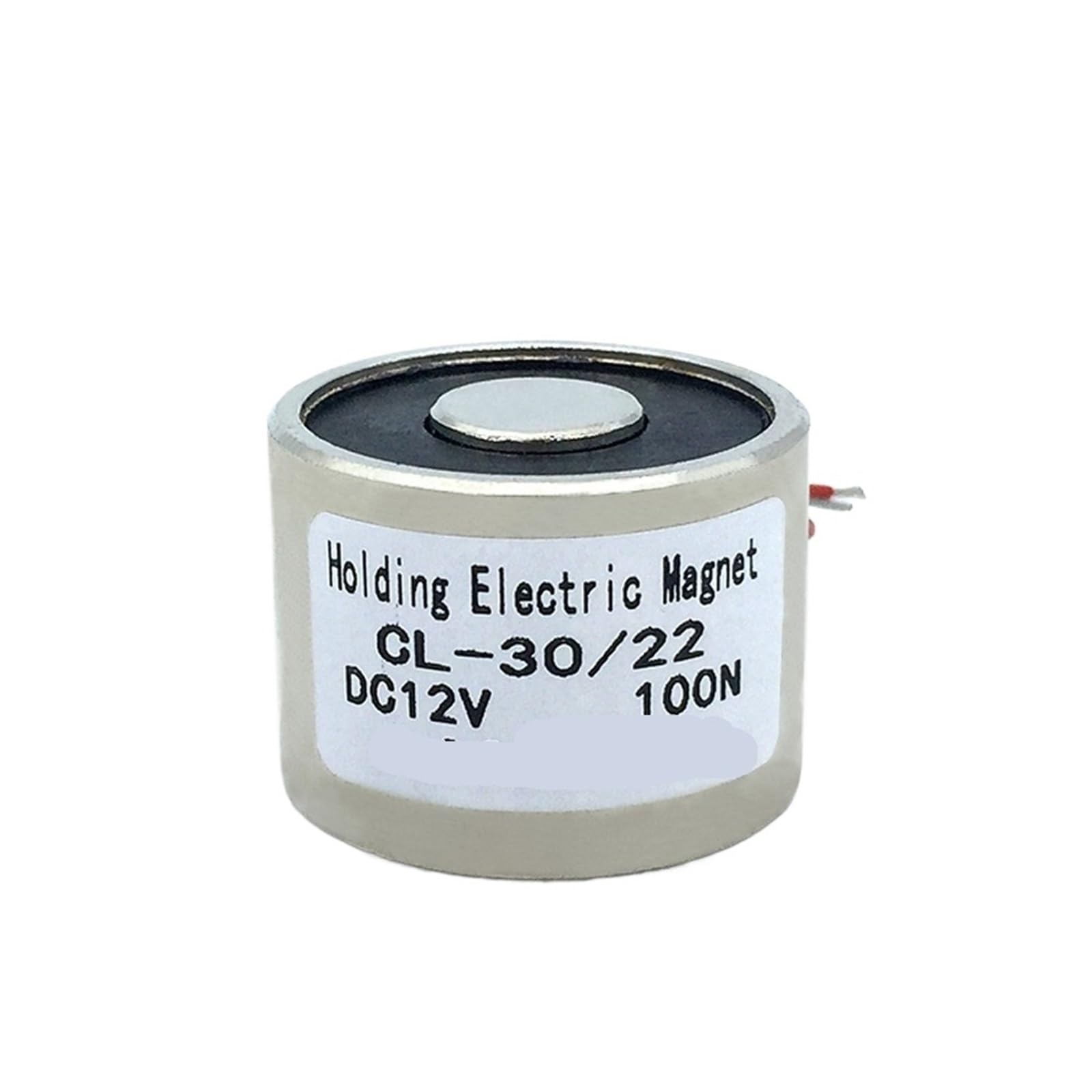 Ventouse magnetique 12V aimant de levage cylindrique 100N pour robotique et tri