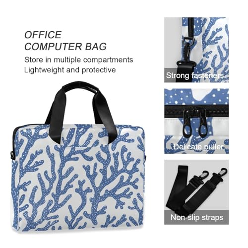 Bolso maletín para laptop azul coral 13-15.6 pulgadas miniatura 6