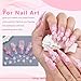3D Flower Nail Charms for Nail Art,3D Flowers for Nails with Round Peals and Bubble Beads,Cute Resin Flower Nail Art Charms for Nails DIY (Flowers-Pink)