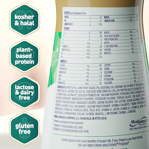 Enfamil Prosobee Ready to Feed Baby Formula, Plant Based, 32 Fl Oz , 4 CT - image 2