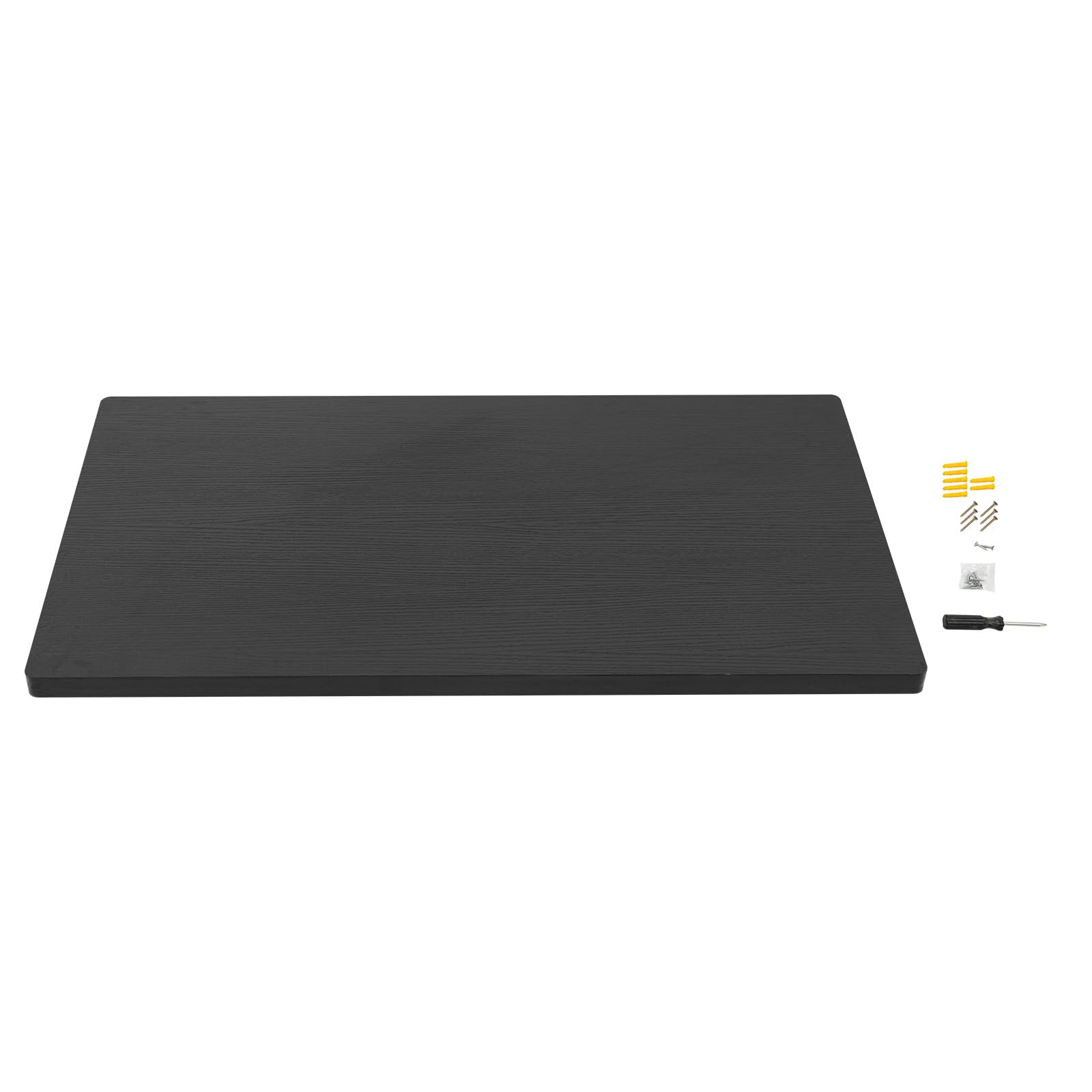 Mesa plegable robusta de acero y madera para montaje en pared con una fuerte capacidad de carga de 250 kg, ideal para pequeños apartamentos y talleres como solución de ahorro de espacio (negro