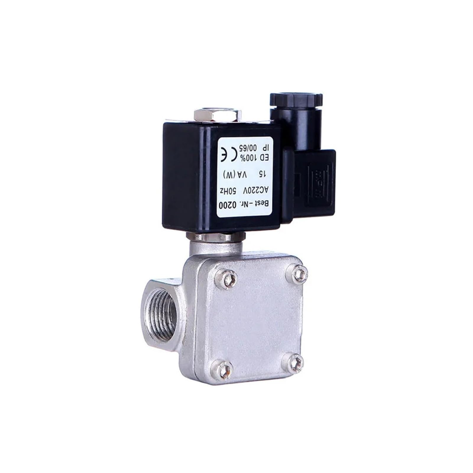 Nobirtbsa Nbr-Seal-380Vac-Closed Normally Closed Pilot Diaphragm Type Electric Stainless Steel 16Kg Waters 12V 24V 220V(Nbr-Seal-380Vac-Closed)