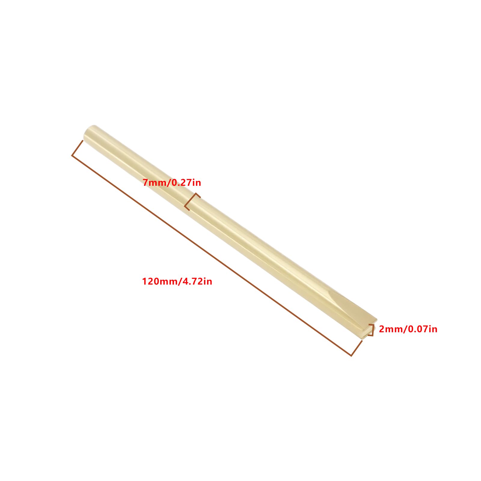 Briny River Guitar Fret Wire Setter Gold 120mm Guitar Fretboard Tools for Bass Ukulele - Image 4
