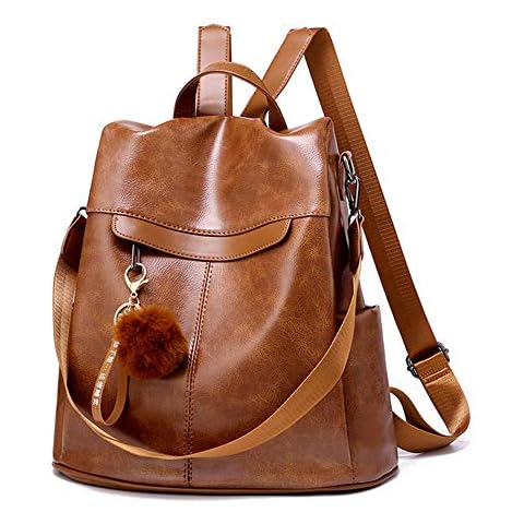 Segater® Women Backpack Purse 2 Ways Convertible Shoulder Bags Fashion Leather Waterproof Anti-Theft Ladies Daypack Cover