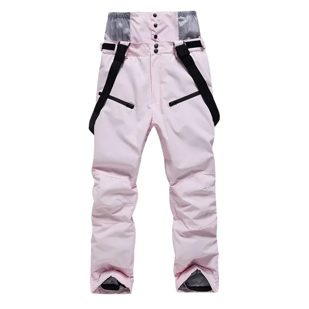 Suwequest Pantaloni da sci unisex, antivento, impermeabili, da snowboard, invernali, caldi, sportivi, campeggio, ciclismo