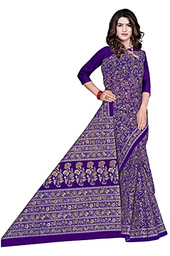Image of TAMAIRA FASHION Mulmul Pure Cotton Saree For Woman Kalamkari Printed|Office Wear Daily Wear Sarees For Women Without Blouse Piece (Available in 9 Colours)