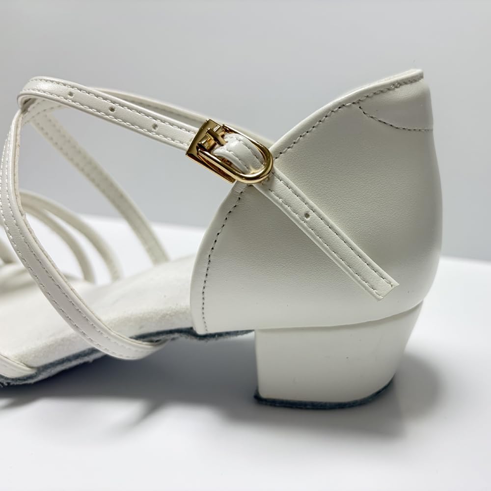 Scarpe da ballo da ragazza latina PU scarpe da ballo Salsa scarpe da ballo donna con tacco da 3,5 cm