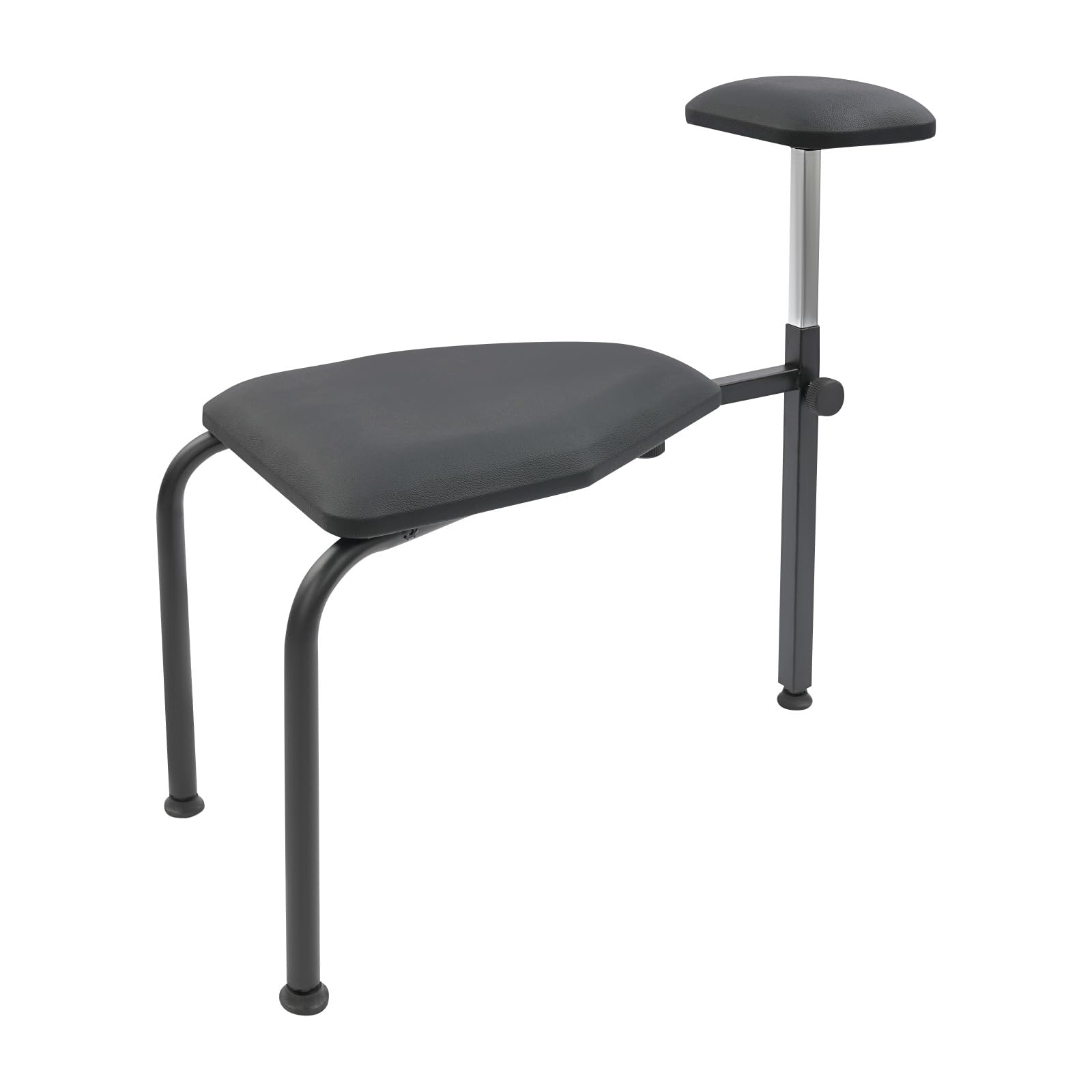 Tabouret de Pédicure Réglable avec Repose-Pieds, Chaise de Manucure Noire