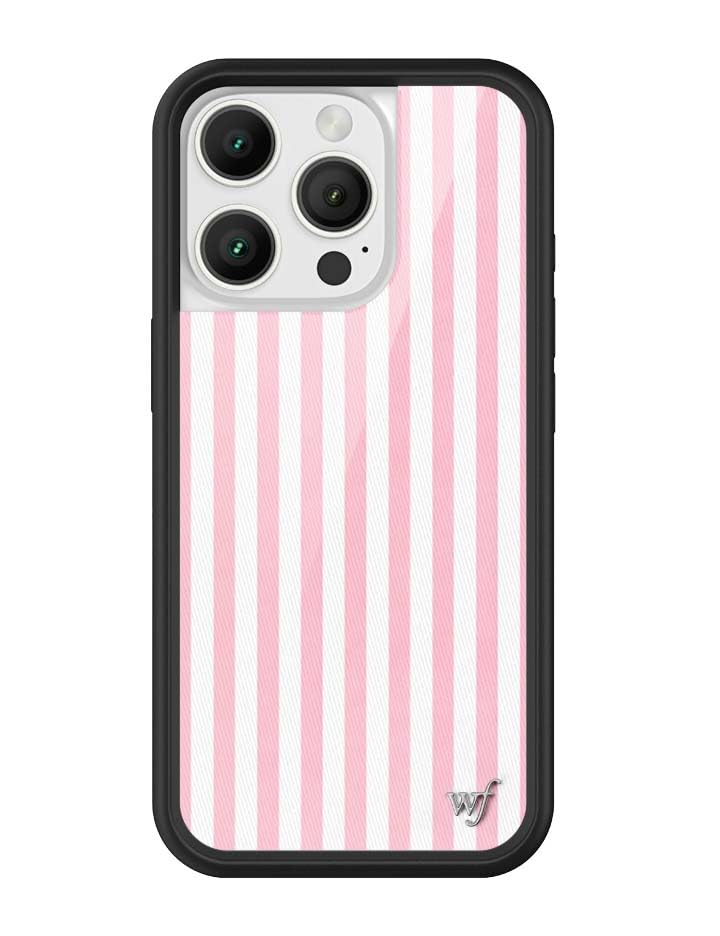 Image of Wildflower Cases - iPhone 16 Pro Compatible - Pink Stripes