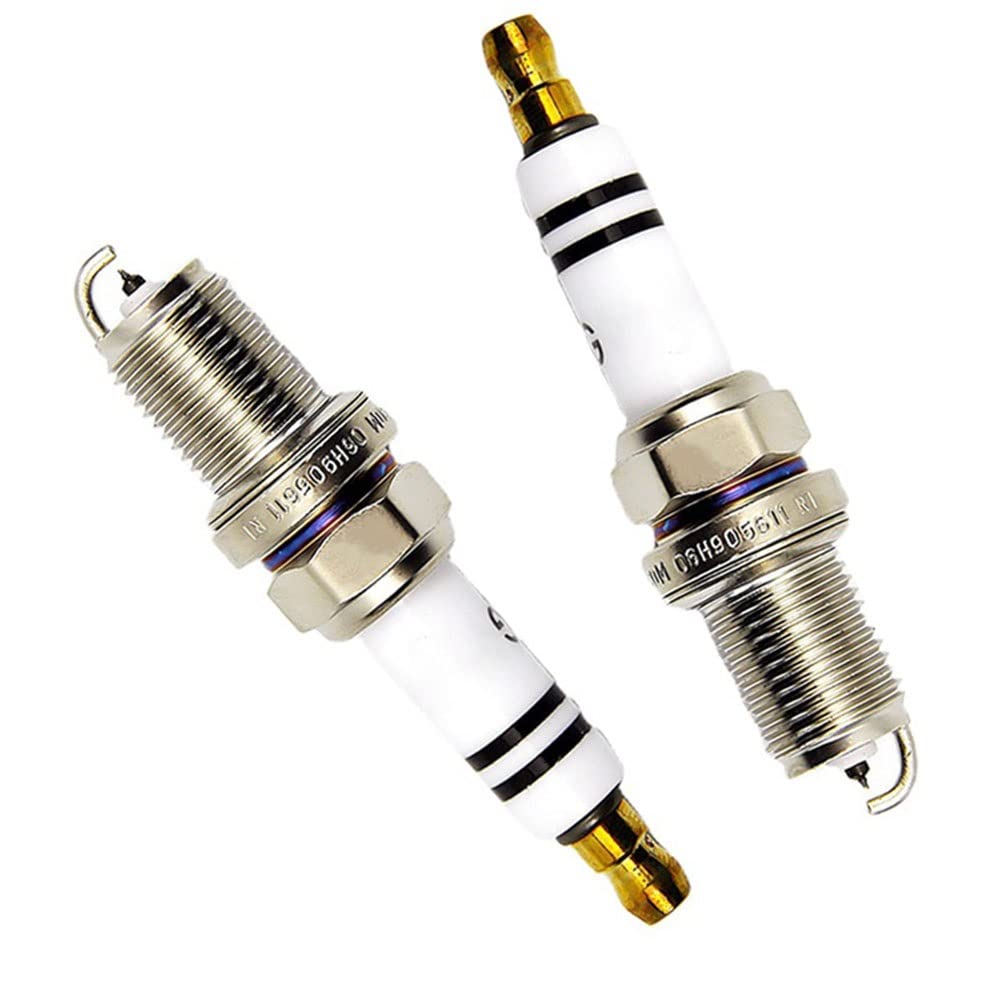 4 Piezas/Lote 06H905611 Bujía de iridio Compatible con Audi A4 A5 1.8/2.2L TFSI TT Compatible con VW Passat Compatible con Golf CC Tiguan 06H 90