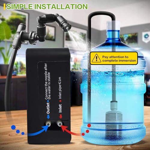 Image of Reptile Smart Mister, Reptile Humidifiers Misting System Automatic with Timer, Terrariums Humidifier with 360Adjustable Misting Nozzles, Spray Kit for Rainforest Plants Amphibian
