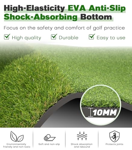 Premium Dual-Turf 5x4ft Golf Mat