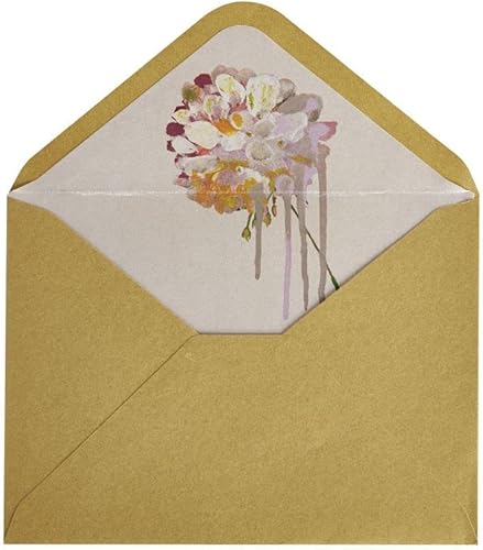 Miniatura 6 de NIQUEA.D Tarjeta en blanco personalizada, dos flores y colibrí (NBL-0003)