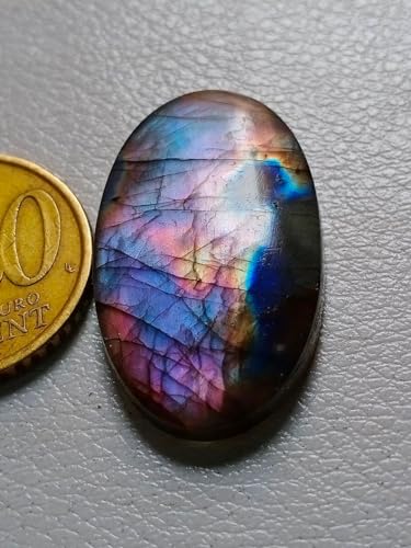 Cabochon en labradorite violette naturelle, pierre d'inspiration unique - 3