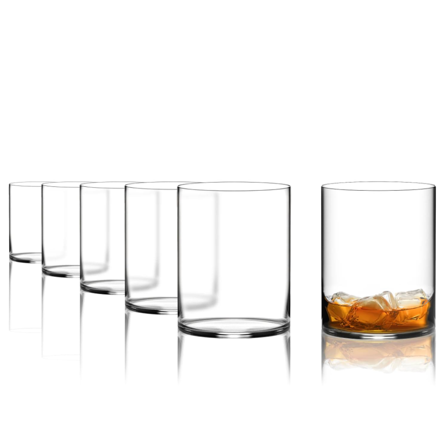 Stölzle Lausitz D.O.F. Whiskey Glasses Set of 6 / Modern Whisky Glass 520 ml/Elegant Whisky Glasses Set Made of Crystal Glass/Whiskey Glasses Dishwasher Safe