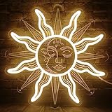 insegne al neon a led luci decorative del sole luna led decorazione della casa arte della parete regalo di festa interfaccia usb luminosità regolabile