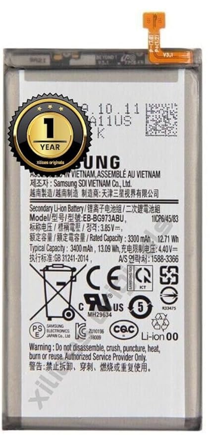XILIOES ORIGINALS® EB-BG973ABU Battery for Samsung S10 G973F G973U G973W G973U1 G9730 Battery with 1 Year Warranty***** (O75)