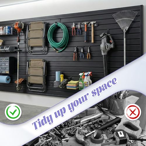 SMARTSTANDARD-Heavy-Duty-PVC-Slatwall-Panels-4x8-ft-Interlocking-Garage-Wall-Organizer-System-Tool-Board-for-Retail-Display-Workshop-Home-Storage-Black