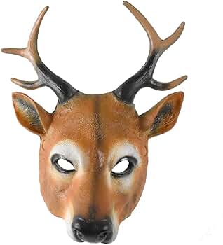 Amazon.com: Foam Whitetail Deer Buck Rack Doe Costume Mask