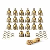20pcs Brass Bells Handmade Small Bells for Crafts, Wind Chimes for Home, Door Bells or Decoration Bells for Wedding Decorations, Christmas Decorations