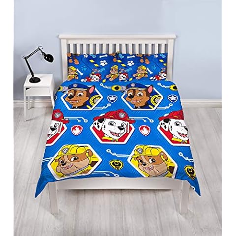 Paw Patrol “Rescue” Duvet Set Microfibre Blue - Double Cover