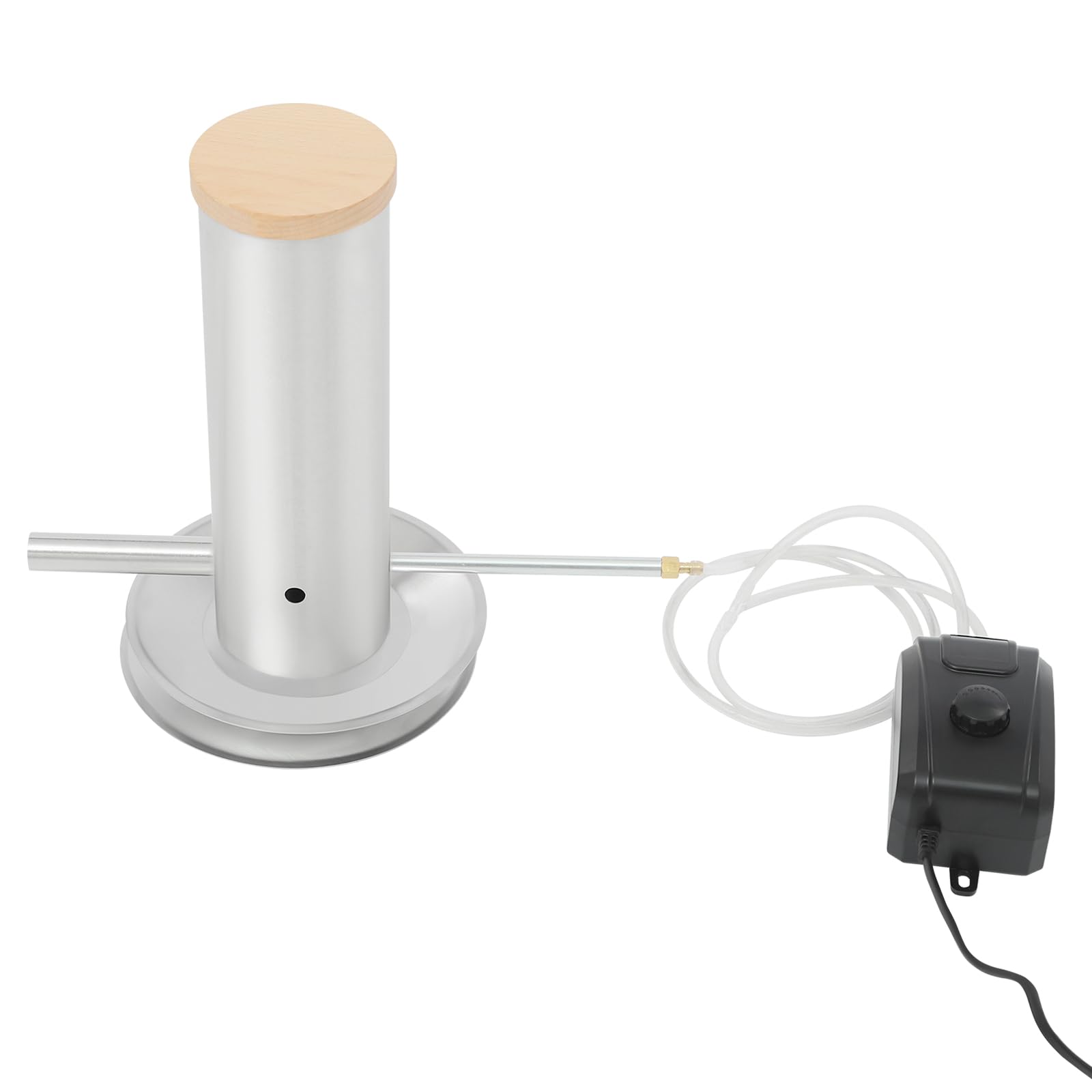 Generatore di fumo freddo in acciaio inox, portatile per affumicatura elettrico, barbecue, generatore di fumo con pompa ad aria 0,92 gal/min, generatore di fumo freddo per barbecue, pesce, carne