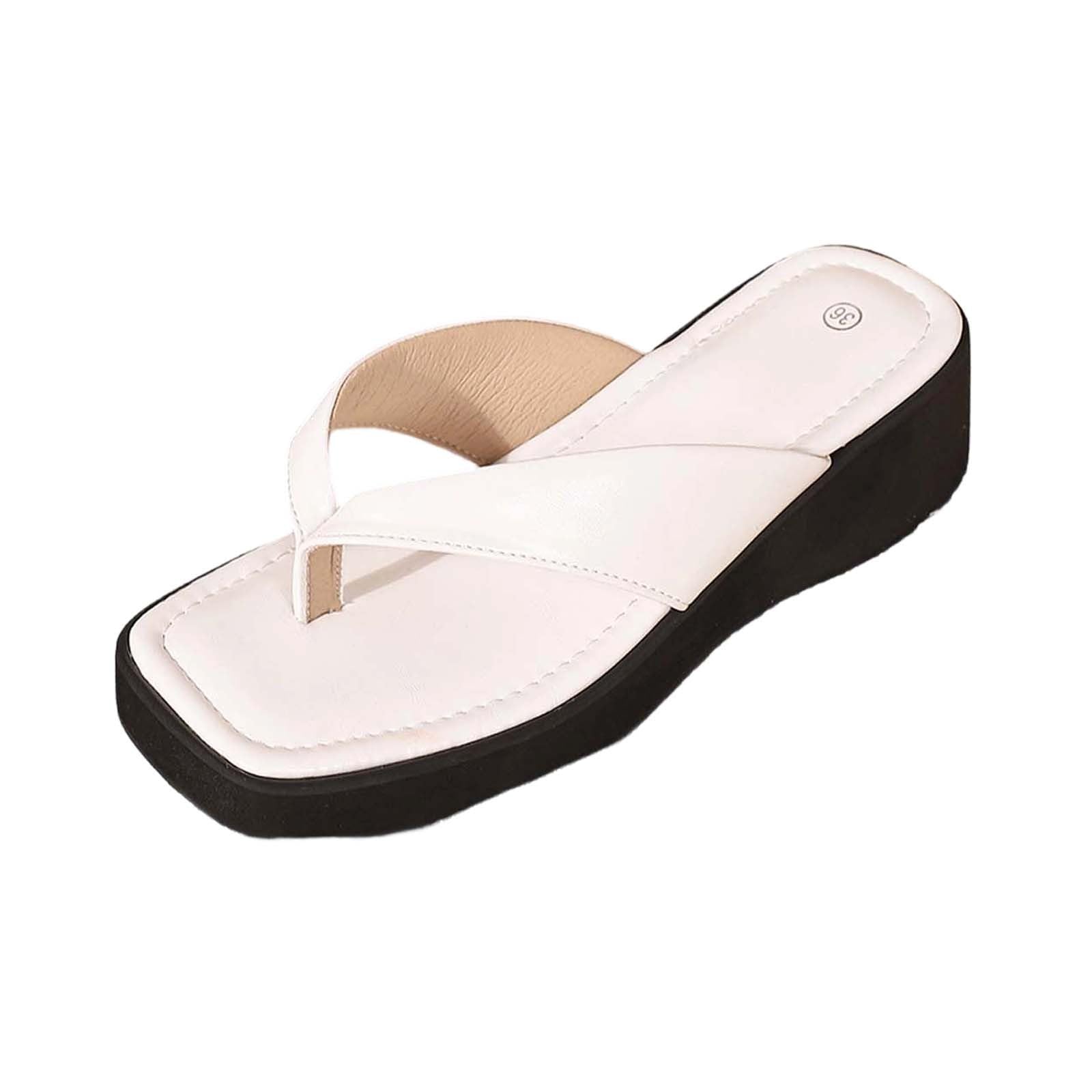 Generico Ciabatte Infradito Donna Estive,Sandali Slip-On Leggeri con Suola Spessa E Ampia Apertura per Le Ideali per Il Comfort Quotidiano E per Un Casual da Spiaggia