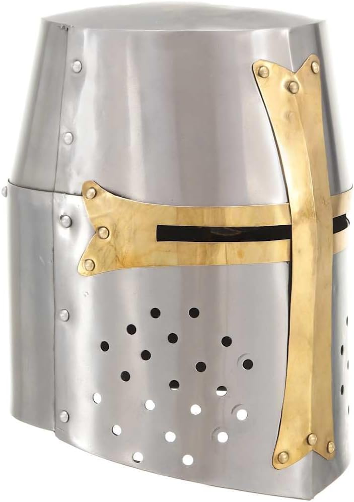 Rüstungen & Helme: LARP- und Römer-Repliken getestet vidaXL Ritterhelm Antik Replik Topfhelm